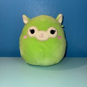 Squishmallow Jim Alpaca Plush Kellytoy Green 7in Squishmallows Tush Tag Only